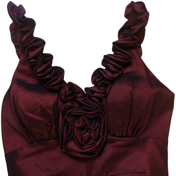 Hailey By Adriana Papell Red Rose Cocktail Dress - Picture 9 of 15